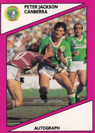 1988 Scanlens Common Card - Base 017 Peter Jackson Canberra Raiders