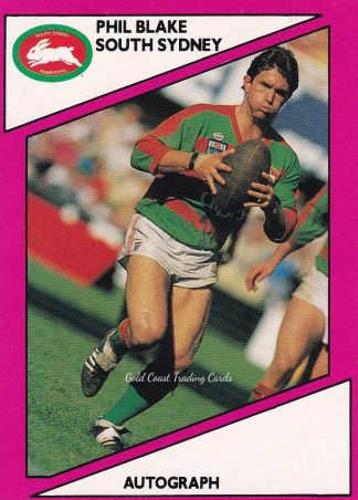 1988 Scanlens Common Card - Base 035 Phil Blake South Sydney Rabbitohs