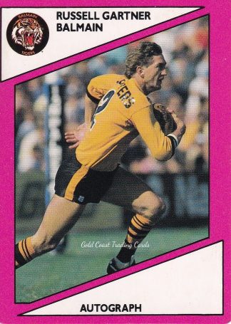 1988 Scanlens Common Card - Base 045 Russell Gartner Balmain Tigers
