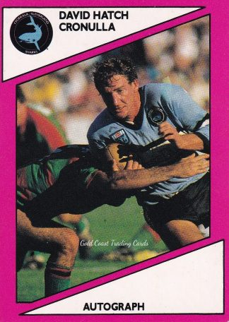 1988 Scanlens Common Card - Base 064 David Hatch Cronulla Sharks
