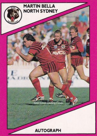 1988 Scanlens Common Card - Base 083 Martin Bella North Sydney Bears