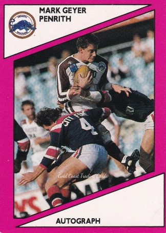 1988 Scanlens Common Card - Base 102 Mark Geyer Penrith Panthers