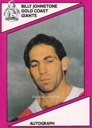 1988 Scanlens Common Card - Base 124 Billy Johnstone Gold Coast Giants