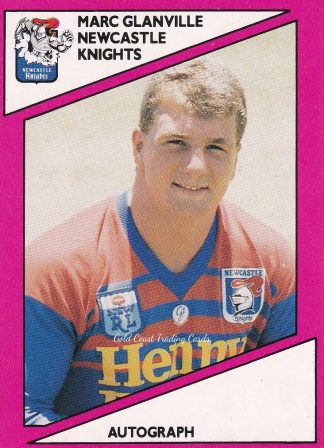 1988 Scanlens Common Card - Base 129 Marc Glanville Newcastle Knights