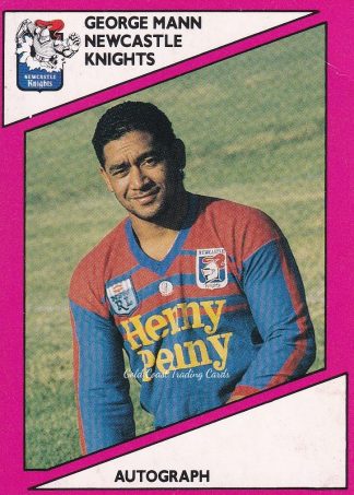 1988 Scanlens Common Card - Base 134 George Mann Newcastle Knights