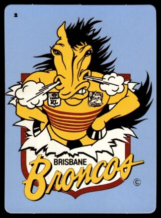 1988 Dandy Crazy League Sticker - Sticker 02 Brisbane Team Crest