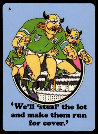 1988 Dandy Crazy League Sticker - Sticker 03 Canberra Local Derby