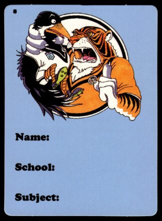 1988 Dandy Crazy League Sticker - Sticker 08 Balmain School Book Label