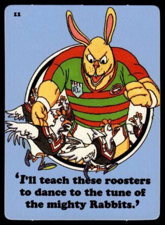 1988 Dandy Crazy League Sticker - Sticker 11 Souths Local Derby
