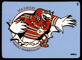 1988 Dandy Crazy League Sticker - Sticker 14 Manly Team Crest