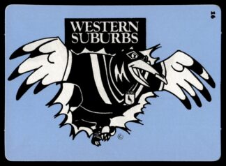 1988 Dandy Crazy League Sticker - Sticker 16 Wests Team Crest