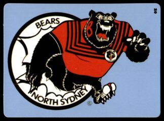 1988 Dandy Crazy League Sticker - Sticker 20 Norths Team Crest