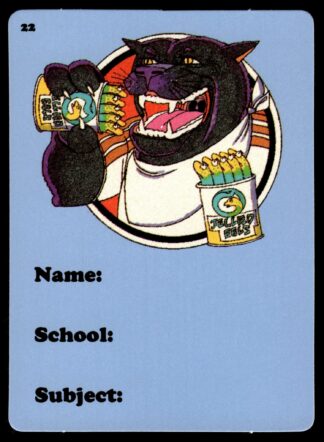 1988 Dandy Crazy League Sticker - Sticker 22 Penrith School Book Label