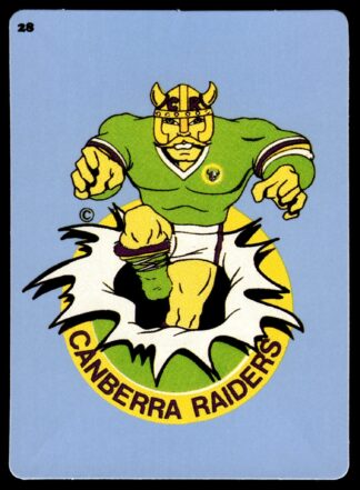 1988 Dandy Crazy League Sticker - Sticker 28 Canberra Team Crest