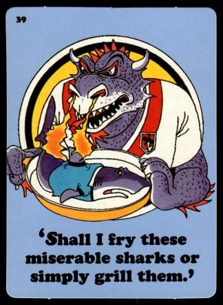 1988 Dandy Crazy League Sticker - Sticker 39 St George Local Derby