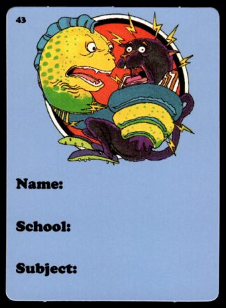 1988 Dandy Crazy League Sticker - Sticker 43 Parramatta School Book Label