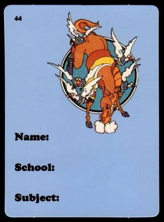 1988 Dandy Crazy League Sticker - Sticker 44 Brisbane School Book Label