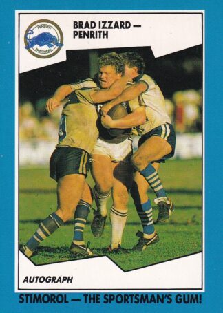 1989 Scanlens Common Card - Base 057 Brad Izzard Penrith Panthers