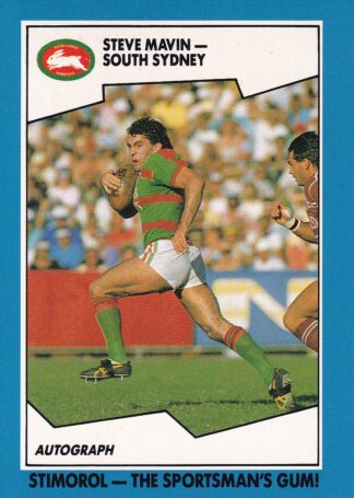 1989 Scanlens Common Card - Base 073 Steve Mavin South Sydney Rabbitohs