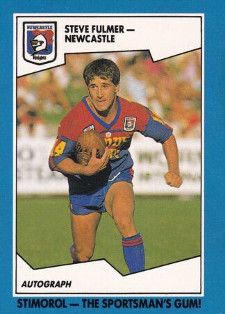 1989 Scanlens Common Card - Base 127 Steve Fulmer Newcastle Knights
