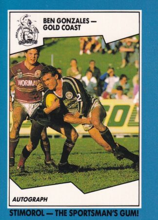 1989 Scanlens Common Card - Base 139 Ben Gonzales Gold Coast Giants