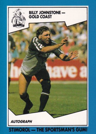 1989 Scanlens Common Card - Base 141 Billy Johnstone Gold Coast Giants