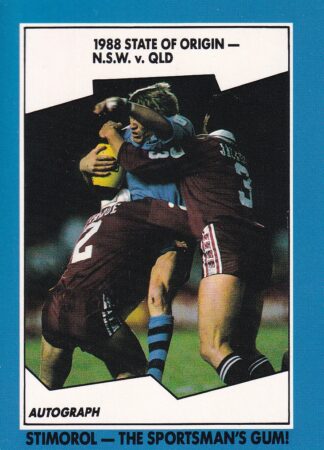 1989 Scanlens Common Card - Base 150 State Of Origin NSW vs QLD