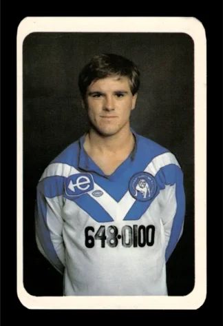 1981 Ardmona NSW Rugby League Club Cards - 17 Allen Geelan Canterbury Bulldogs