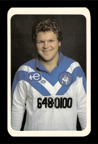 1981 Ardmona NSW Rugby League Club Cards - 26 David Moffett Canterbury Bulldogs