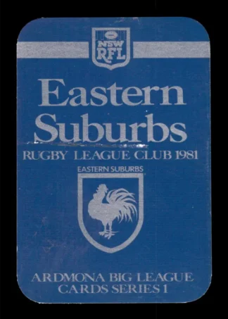 1981 Ardmona Eastern Suburbs Roosters