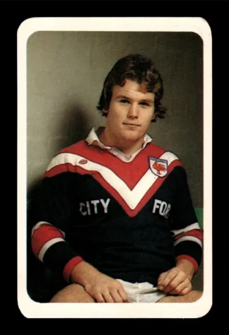 1981 Ardmona NSW Rugby League Club Cards - 08 Dave Brown Eastern Suburbs Roosters