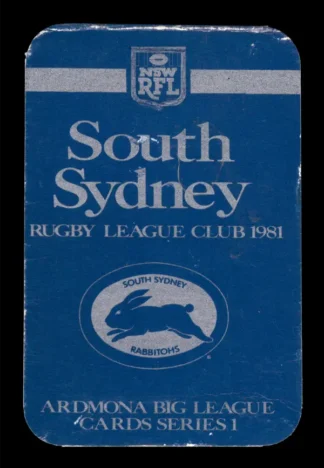 1981 Ardmona South Sydney Rabbitohs
