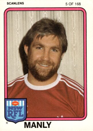 1981 Scanlens Common Card - Base 005 Geoff Gerard Manly Sea Eagles