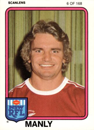 1981 Scanlens Common Card - Base 006 Bruce Walker Manly Sea Eagles