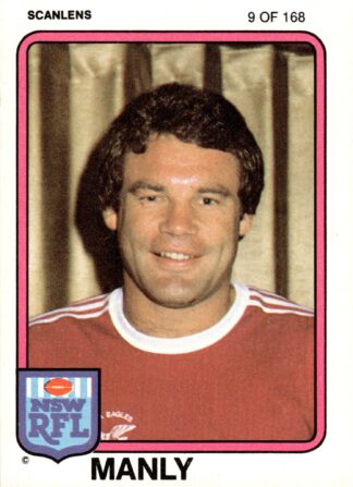 1981 Scanlens Common Card - Base 009 Graham Eadie Manly Sea Eagles