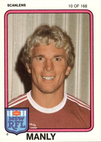 1981 Scanlens Common Card - Base 010 John Gibbs Manly Sea Eagles