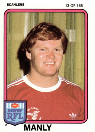 1981 Scanlens Common Card - Base 013 Paul Vautin Manly Sea Eagles