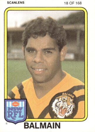 1981 Scanlens Common Card - Base 018 Larry Corowa Balmain Tigers
