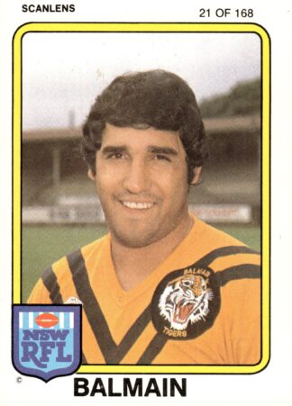 1981 Scanlens Common Card - Base 021 Percy Knight Balmain Tigers