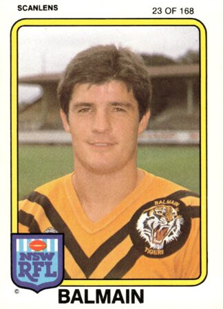 1981 Scanlens Common Card - Base 023 Wayne Miranda Balmain Tigers