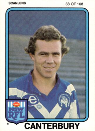 1981 Scanlens Common Card - Base 038 Mark Hughes Canterbury Bulldogs