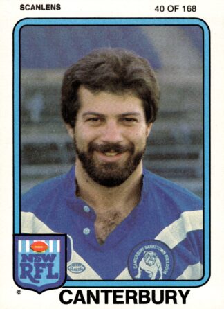 1981 Scanlens Common Card - Base 040 George Peponis Canterbury Bulldogs