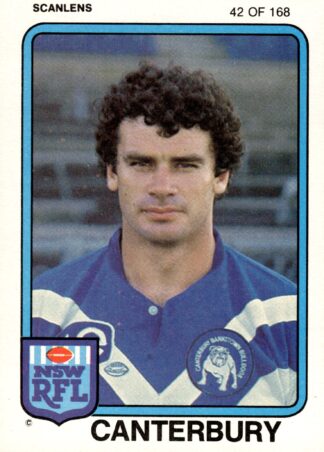 1981 Scanlens Common Card - Base 042 Chris Anderson Canterbury Bulldogs