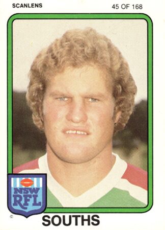 1981 Scanlens Common Card - Base 045 Charlie Frith South Sydney Rabbitohs
