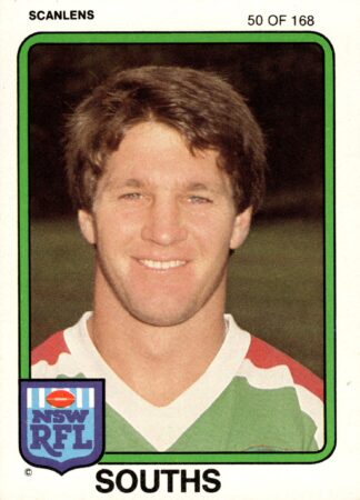 1981 Scanlens Common Card - Base 050 Gary Wright South Sydney Rabbitohs