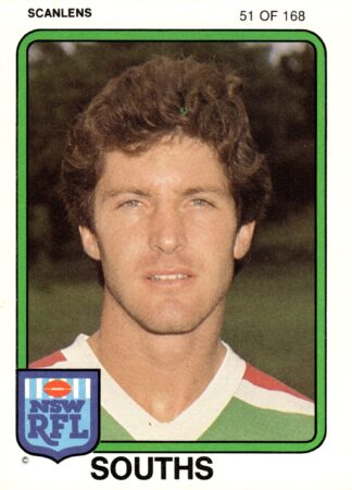 1981 Scanlens Common Card - Base 051 David Sinclair South Sydney Rabbitohs