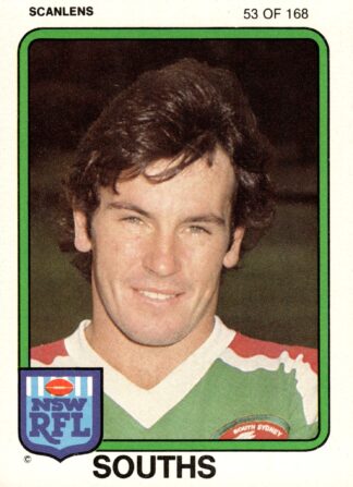 1981 Scanlens Common Card - Base 053 Michael Pattison South Sydney Rabbitohs