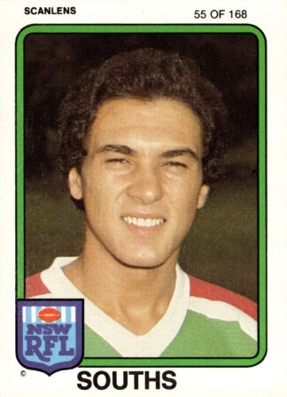 1981 Scanlens Common Card - Base 055 Joe Squadrito South Sydney Rabbitohs