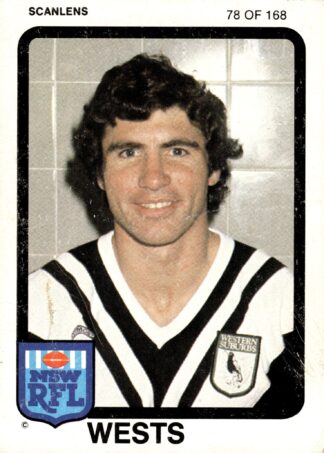 1981 Scanlens Common Card - Base 078 Warren Boland Western Suburbs Magpies