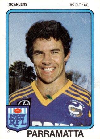 1981 Scanlens Common Card - Base 085 Steve Edge Parramatta Eels